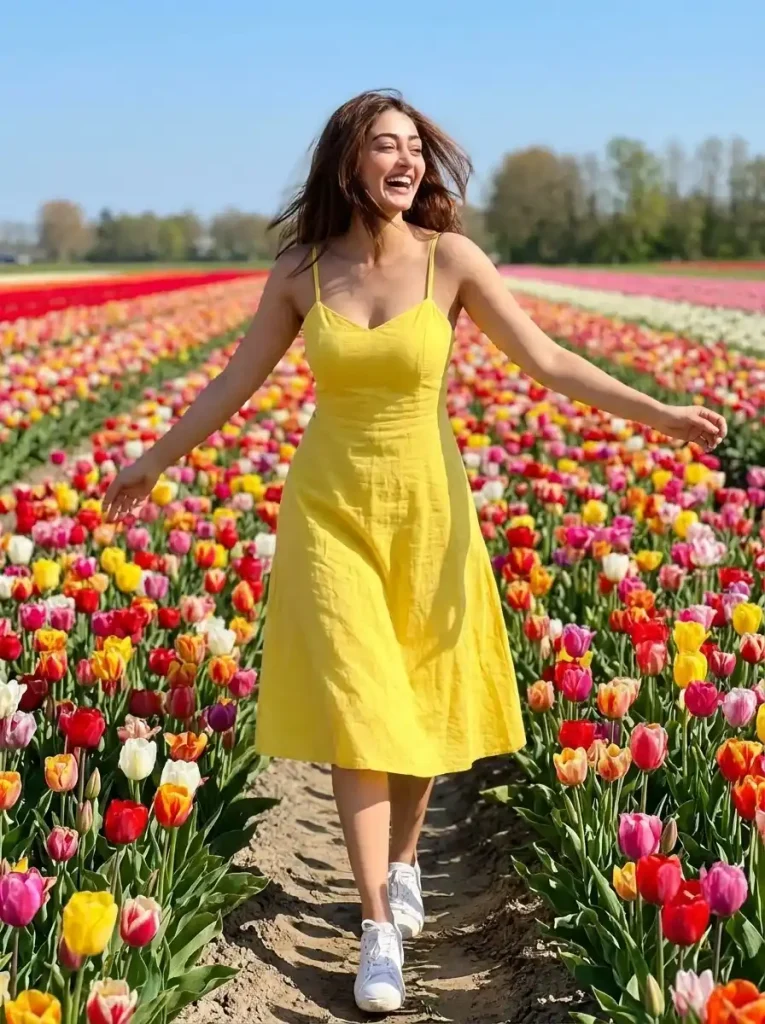 tulip picking outfit