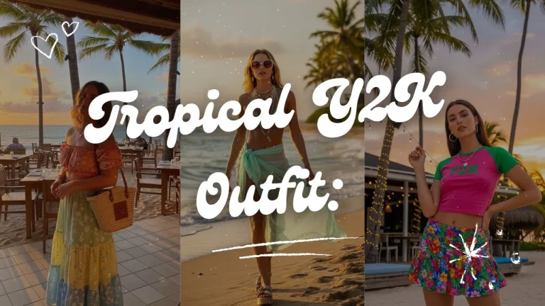 tropical Y2K outfit