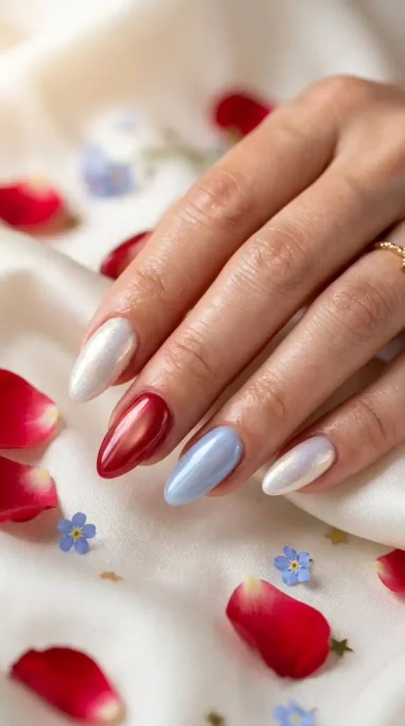 Fourth of July nails