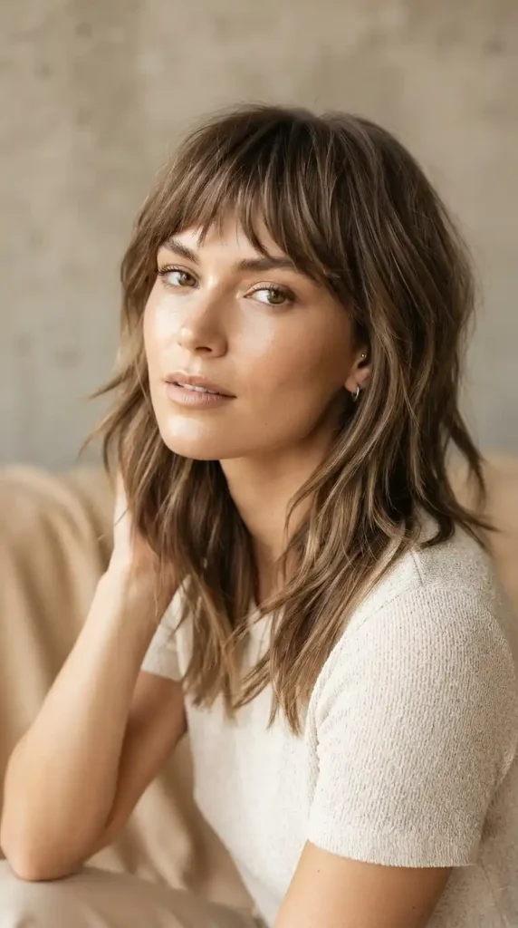 Straight Hair Wolf Cut
