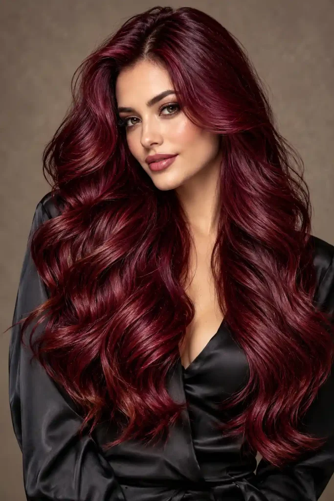 burgundy hair shades