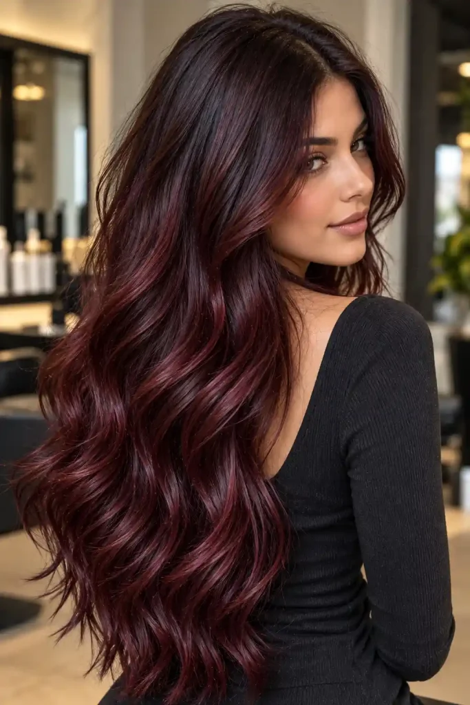 burgundy hair shades