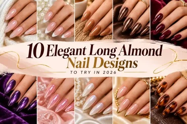long almond nail designs