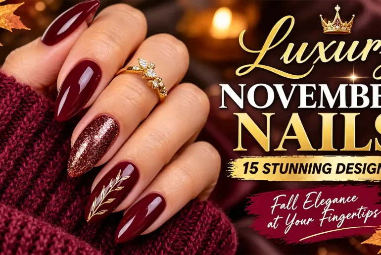 luxury november nails